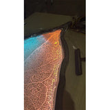 Leaf vein luminous sculpture