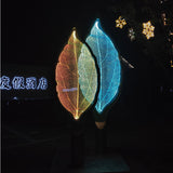 Leaf vein luminous sculpture